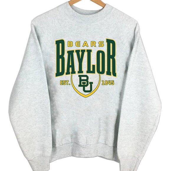 Baylor University Sweatshirt NCAA Baylor Bears Sweatshirt Sweater Shirt Retro - Picture 2 of 3